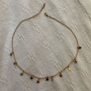 Gold star necklace